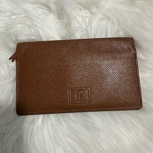 Renoma Paris Men's Brown Leather Travel Wallet